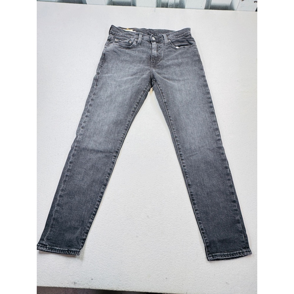 Levis Premium 512 Slim Taper Jeans Mens 30x30 Gray Black WaterLess 28833-1266
